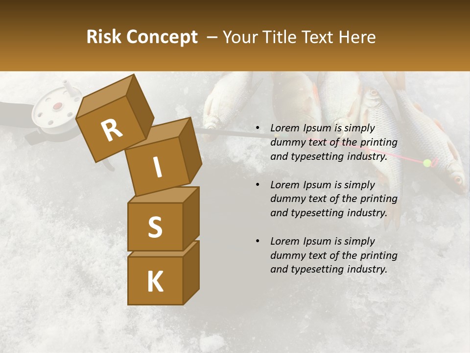 Snow Ice River PowerPoint Template