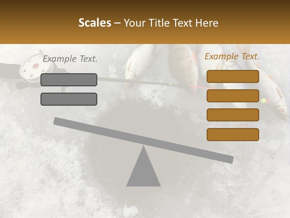 Snow Ice River PowerPoint Template