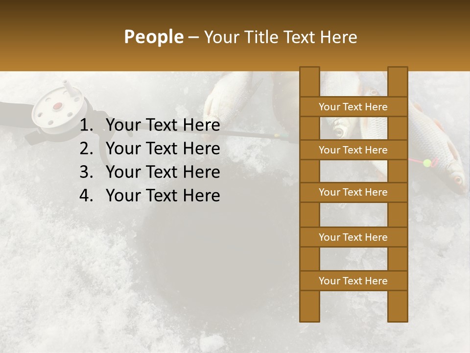 Snow Ice River PowerPoint Template