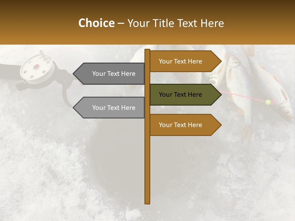 Snow Ice River PowerPoint Template