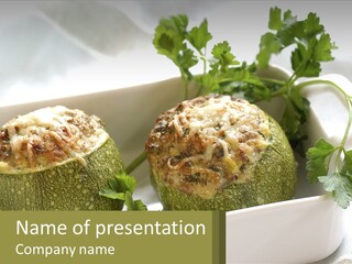 Provence Cooking Round PowerPoint Template