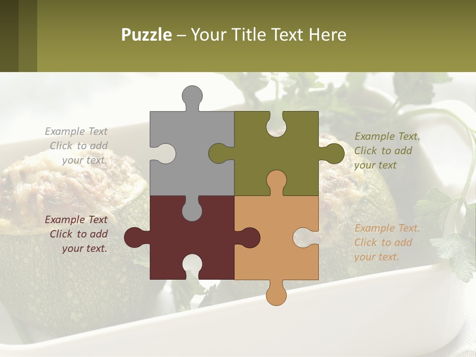 Provence Cooking Round PowerPoint Template