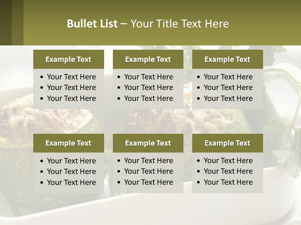 Provence Cooking Round PowerPoint Template