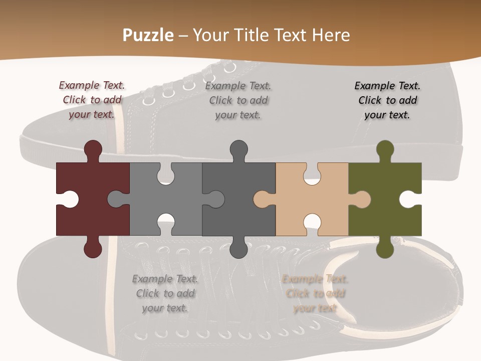 Closeup Trendy Colour PowerPoint Template