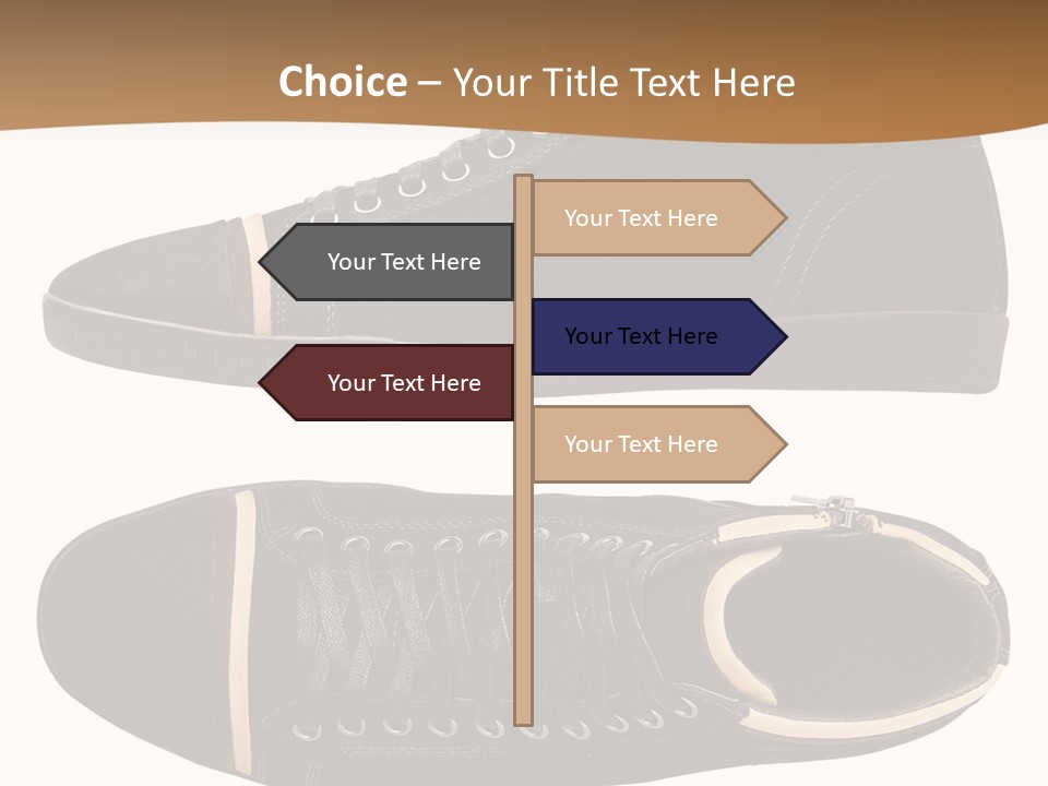 Closeup Trendy Colour PowerPoint Template