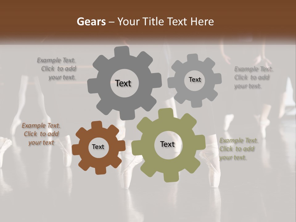 Person Ballet Success PowerPoint Template