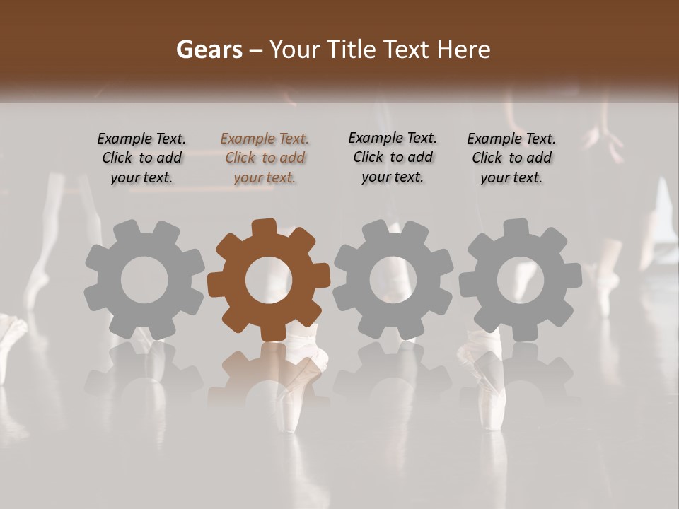 Person Ballet Success PowerPoint Template