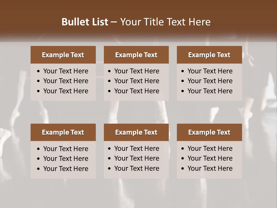 Person Ballet Success PowerPoint Template