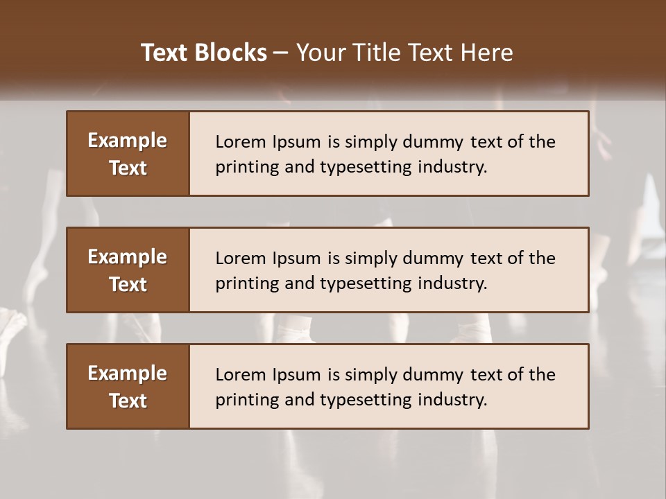 Person Ballet Success PowerPoint Template
