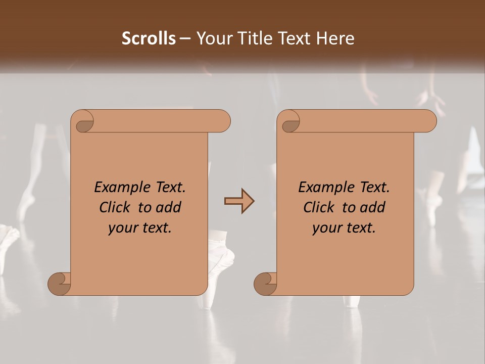 Person Ballet Success PowerPoint Template