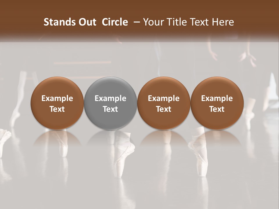 Person Ballet Success PowerPoint Template