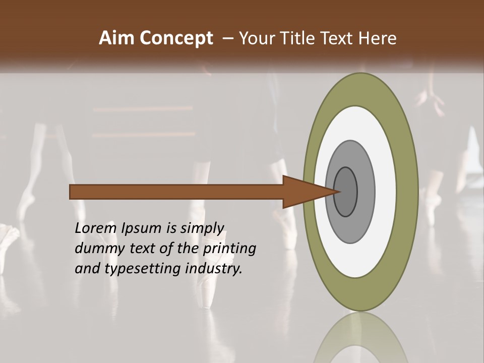 Person Ballet Success PowerPoint Template