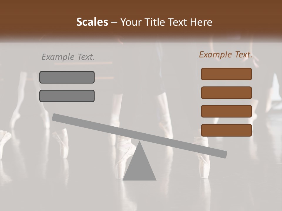 Person Ballet Success PowerPoint Template