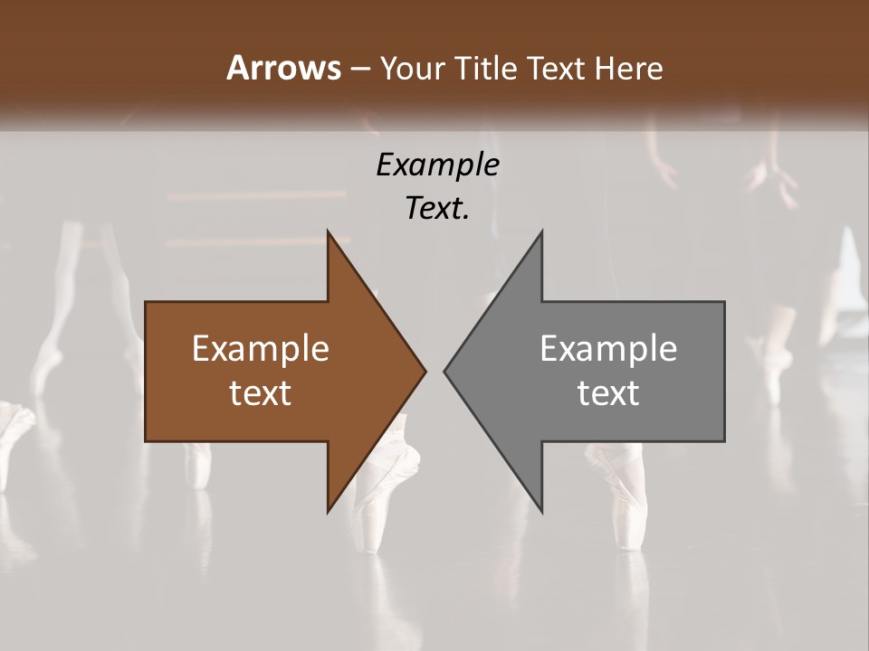 Person Ballet Success PowerPoint Template