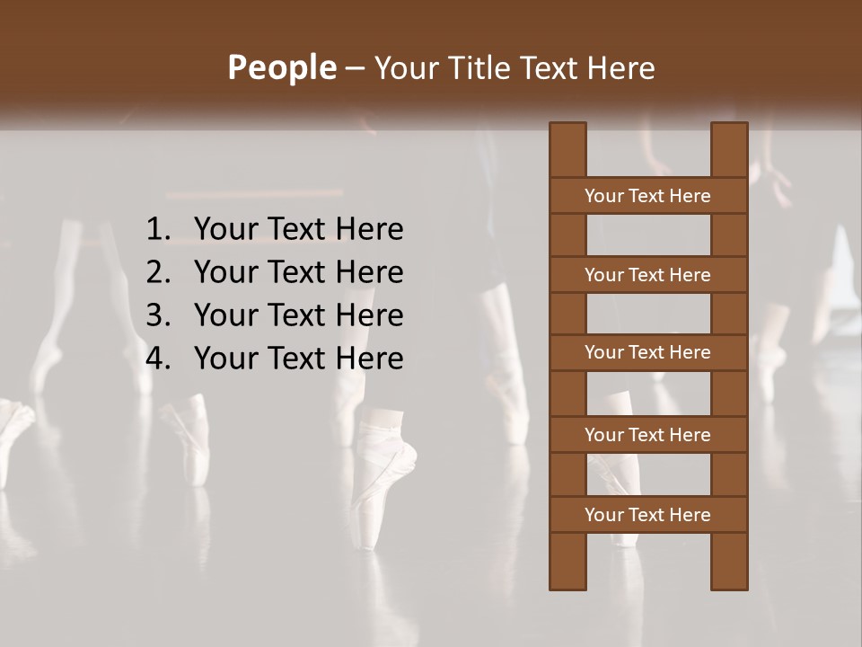 Person Ballet Success PowerPoint Template