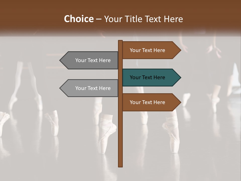 Person Ballet Success PowerPoint Template