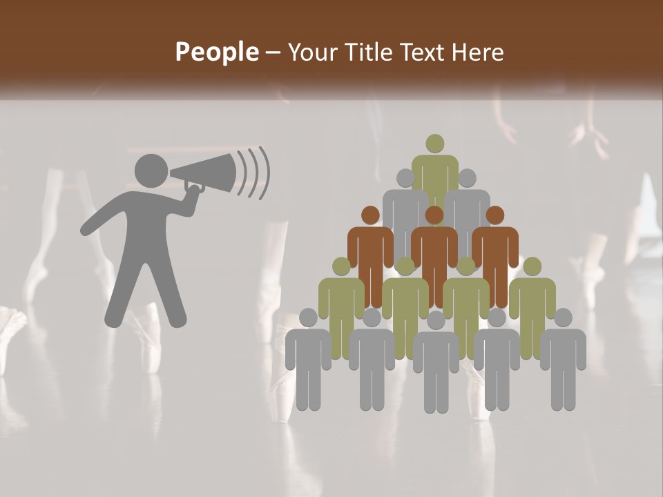 Person Ballet Success PowerPoint Template