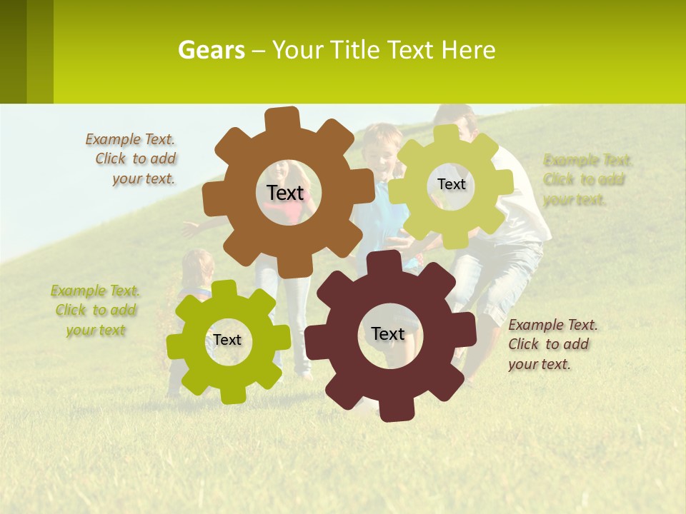 Outside Family Ball PowerPoint Template