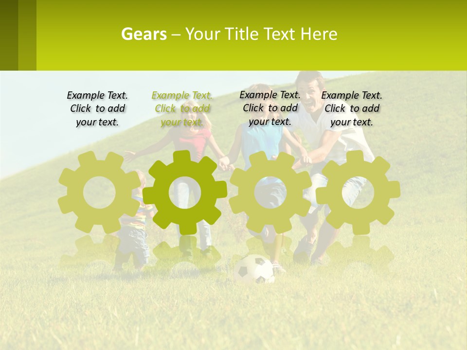 Outside Family Ball PowerPoint Template
