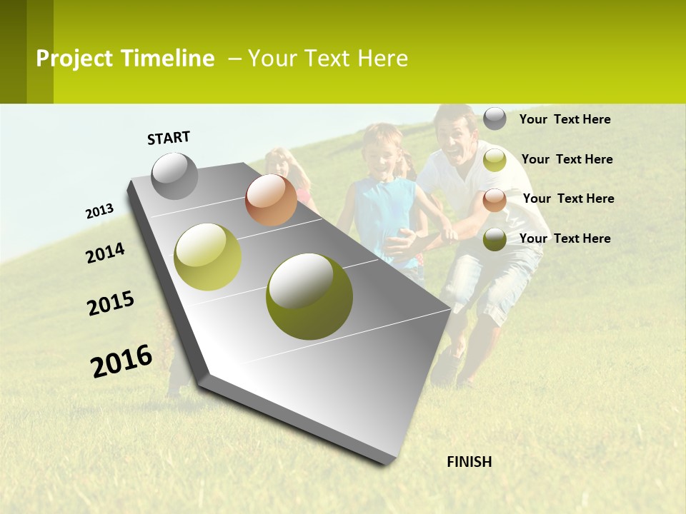 Outside Family Ball PowerPoint Template