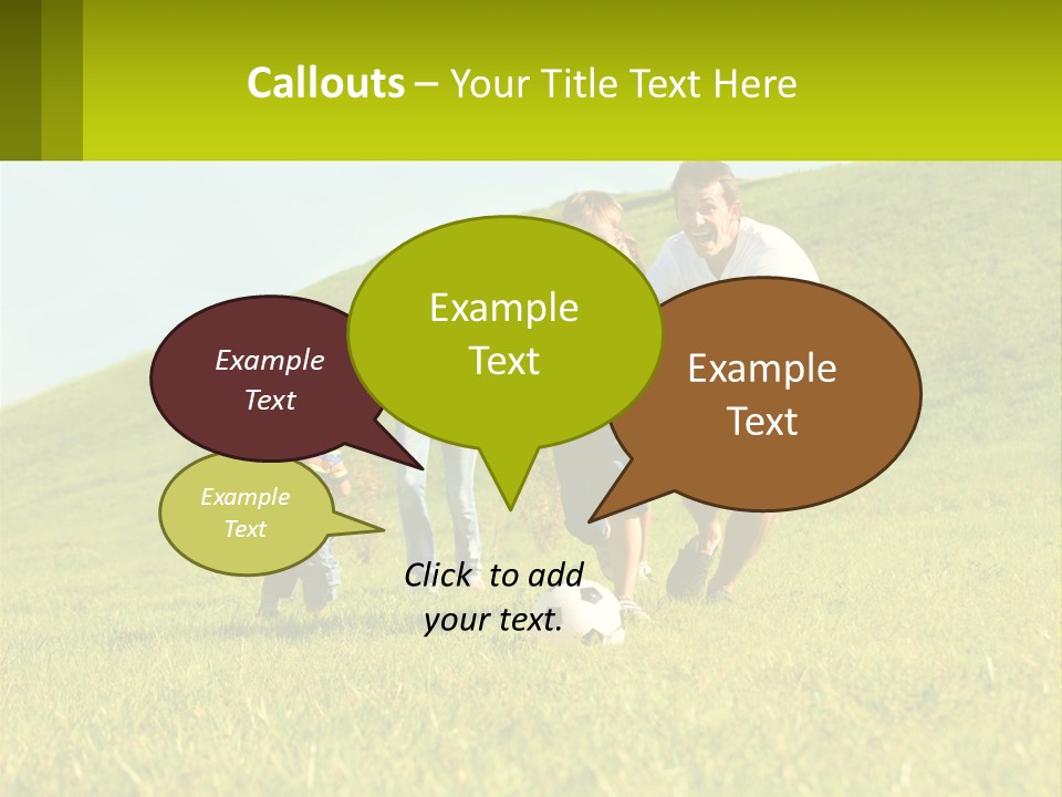 Outside Family Ball PowerPoint Template