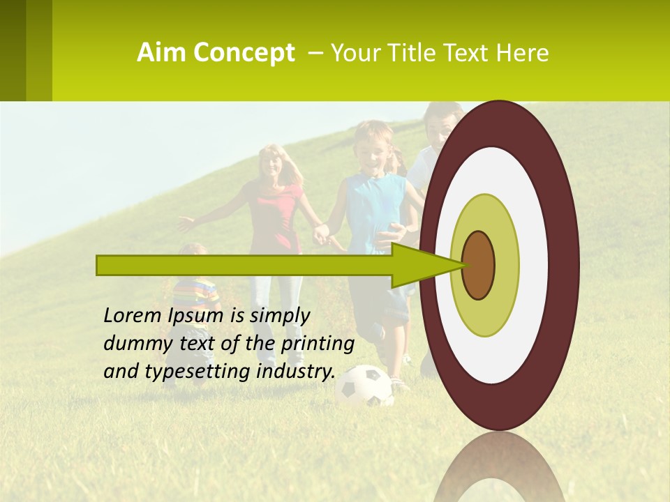 Outside Family Ball PowerPoint Template