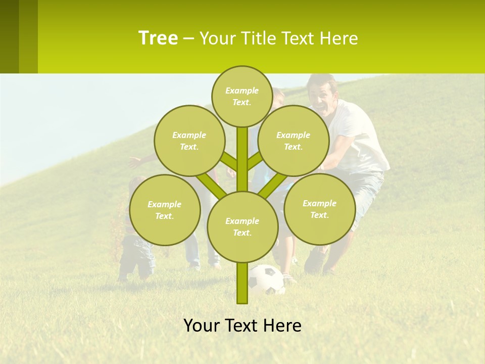 Outside Family Ball PowerPoint Template