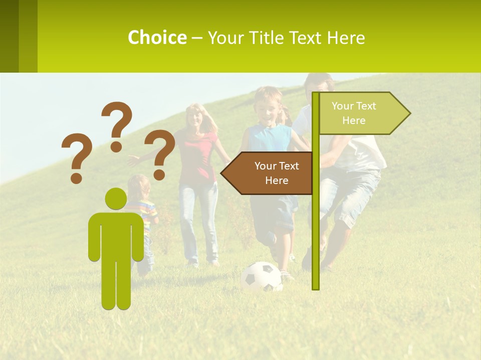 Outside Family Ball PowerPoint Template