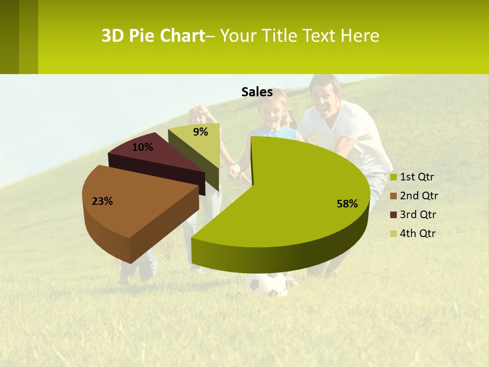 Outside Family Ball PowerPoint Template