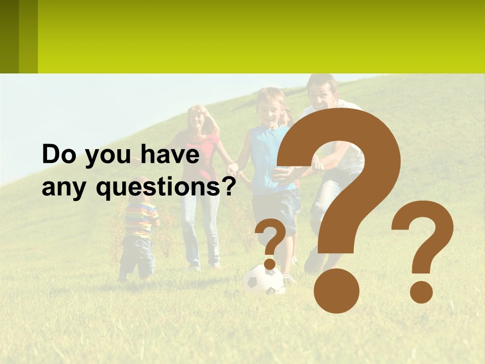 Outside Family Ball PowerPoint Template