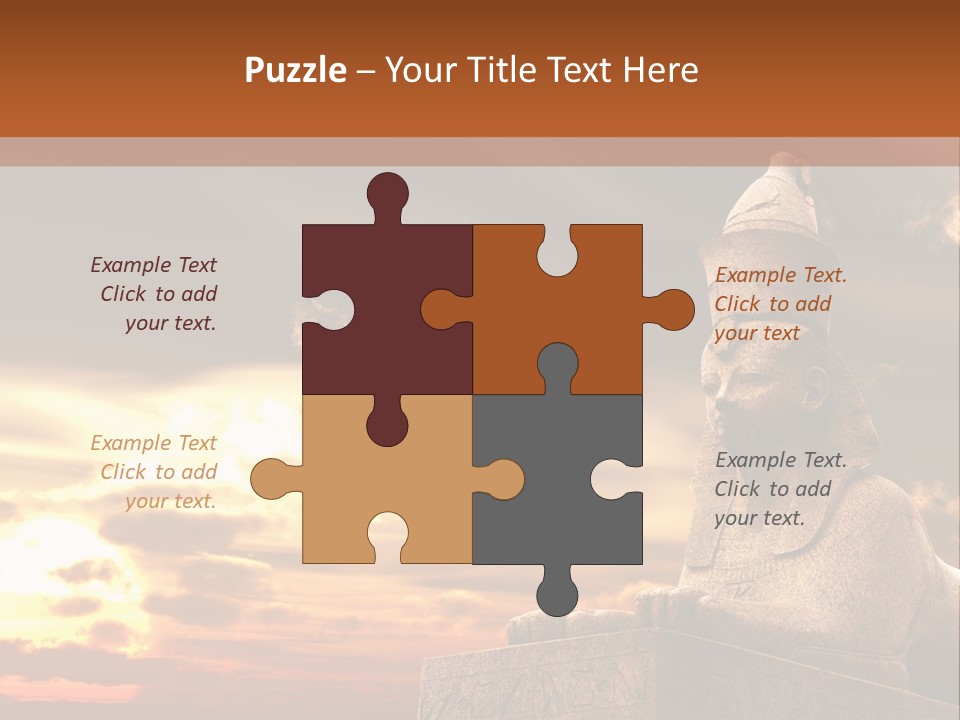 Hieroglyph Head History PowerPoint Template
