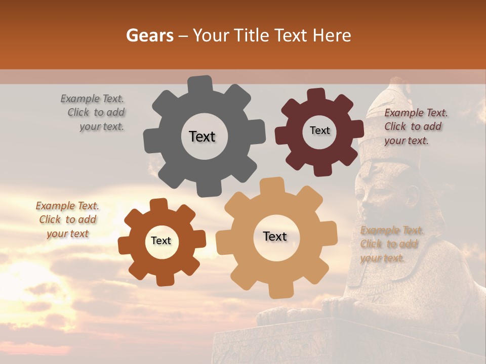 Hieroglyph Head History PowerPoint Template