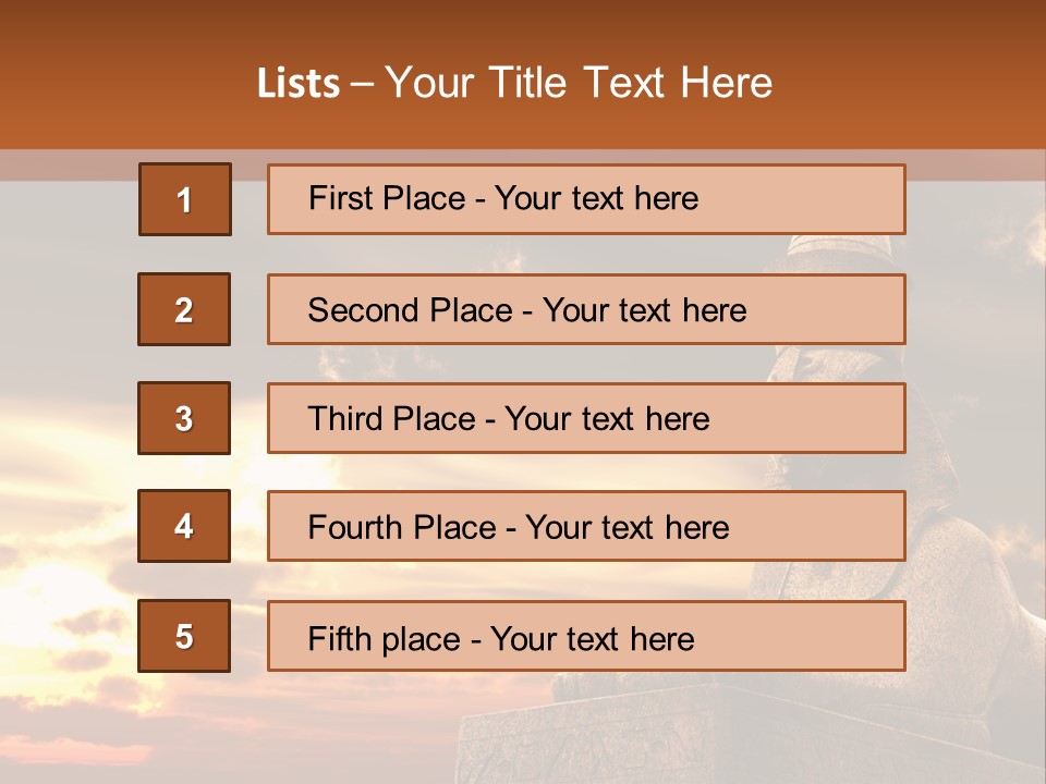 Hieroglyph Head History PowerPoint Template