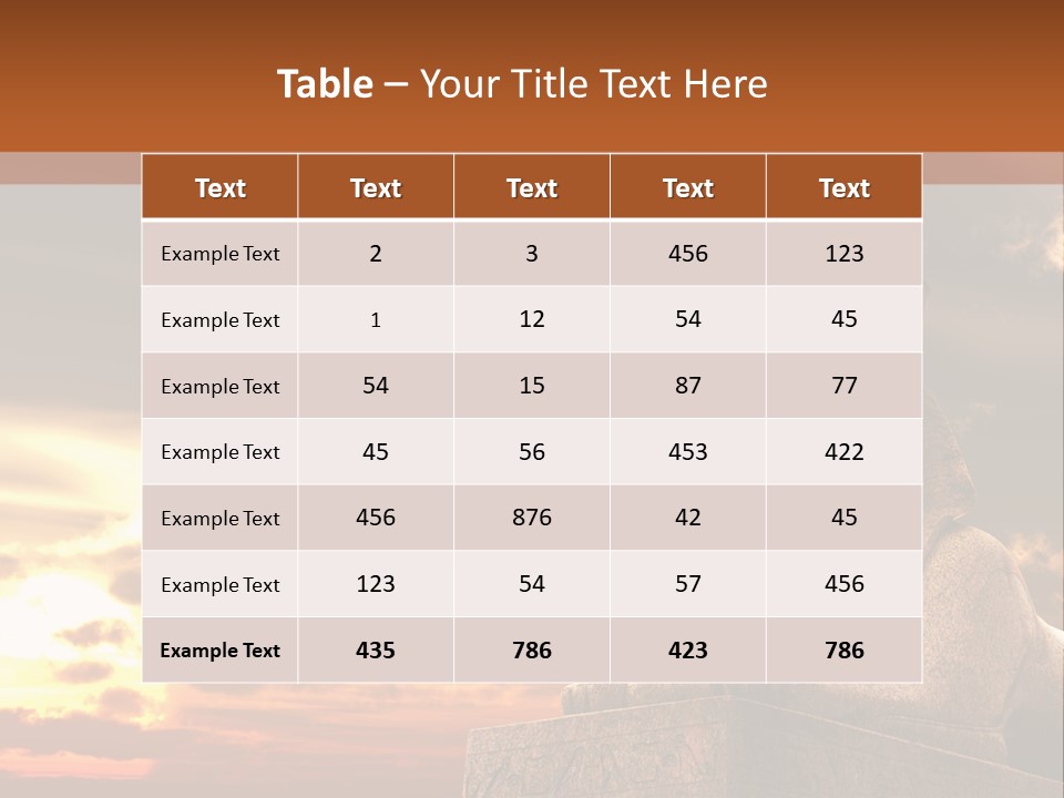 Hieroglyph Head History PowerPoint Template