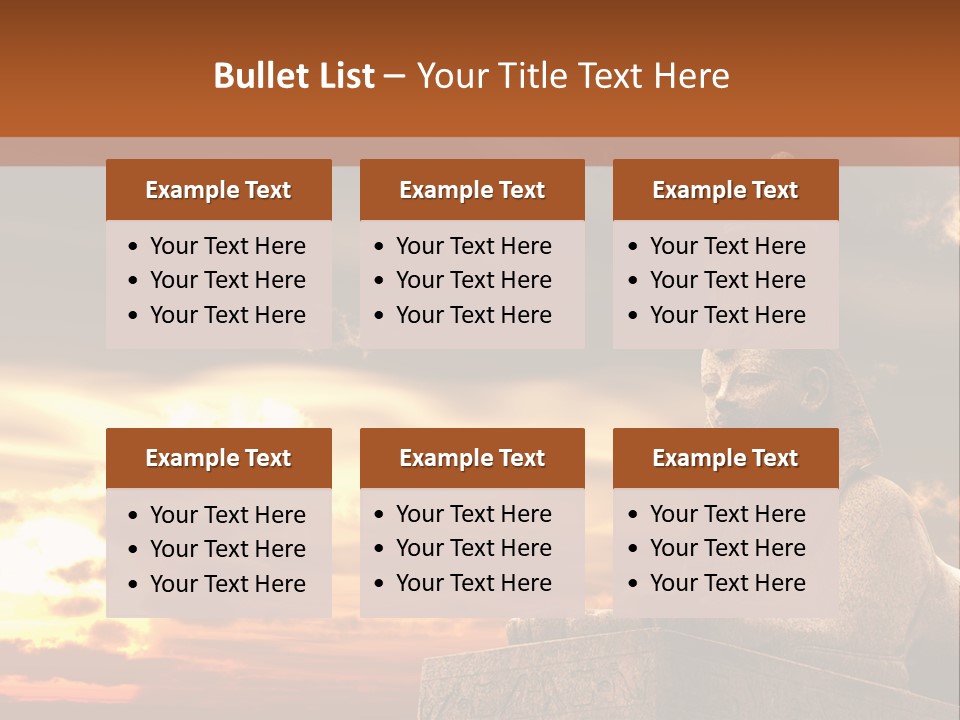 Hieroglyph Head History PowerPoint Template