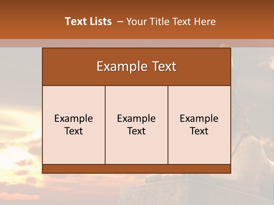 Hieroglyph Head History PowerPoint Template