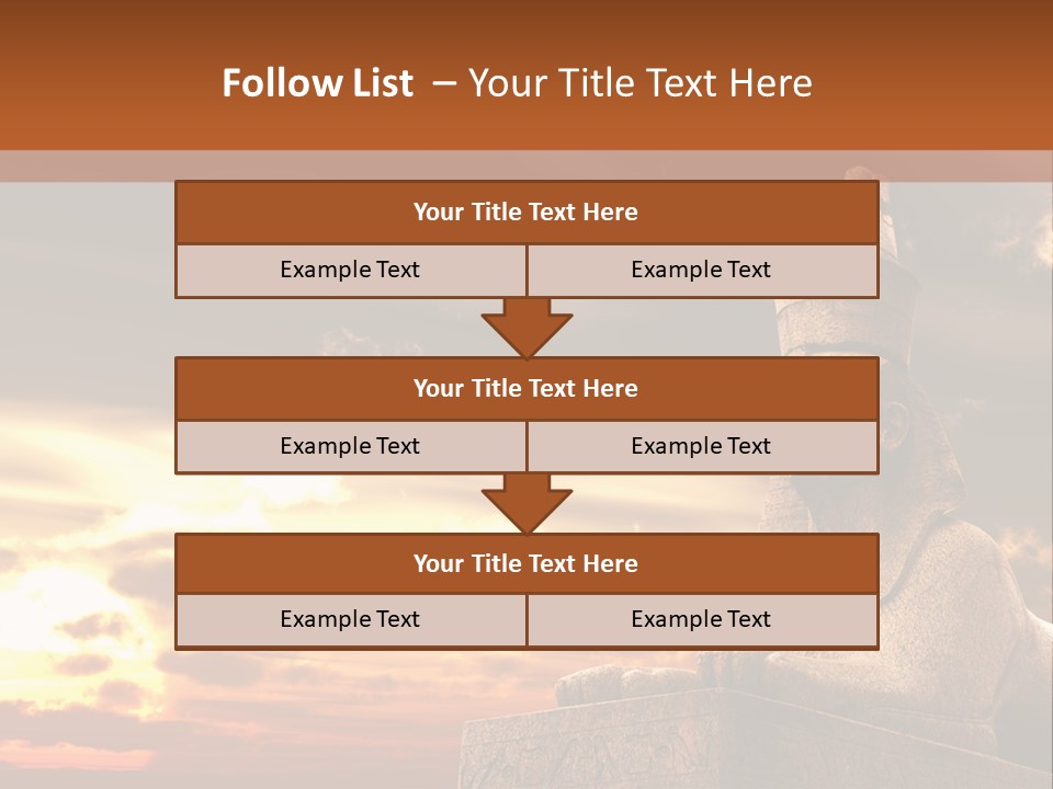 Hieroglyph Head History PowerPoint Template