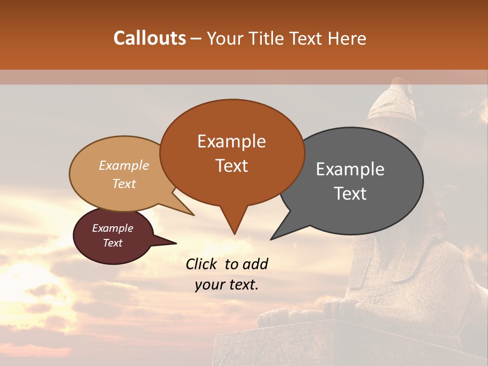 Hieroglyph Head History PowerPoint Template