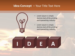 Hieroglyph Head History PowerPoint Template