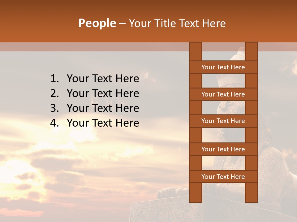 Hieroglyph Head History PowerPoint Template