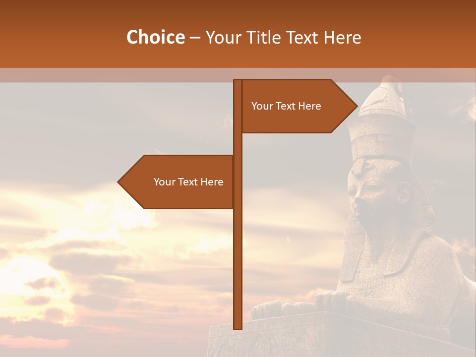 Hieroglyph Head History PowerPoint Template