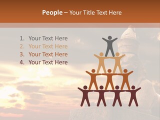 Hieroglyph Head History PowerPoint Template