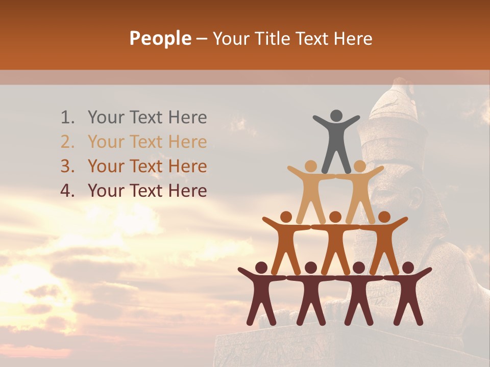 Hieroglyph Head History PowerPoint Template