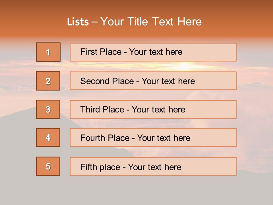 Cold Travel Hiking PowerPoint Template