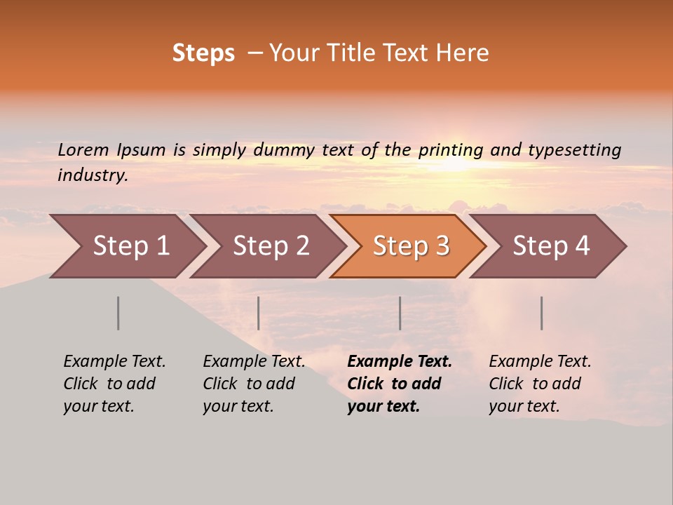 Cold Travel Hiking PowerPoint Template