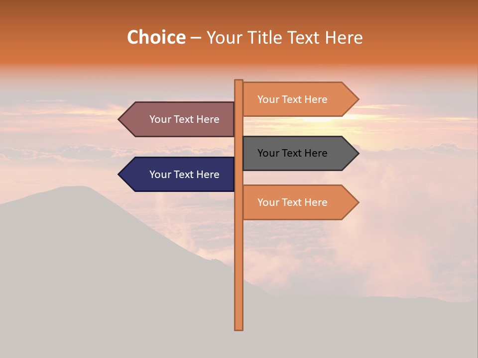 Cold Travel Hiking PowerPoint Template