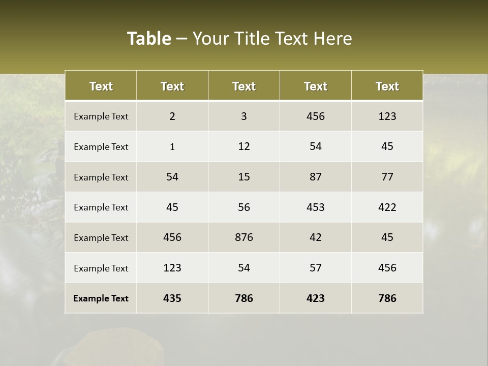 Landscape Season Forest PowerPoint Template