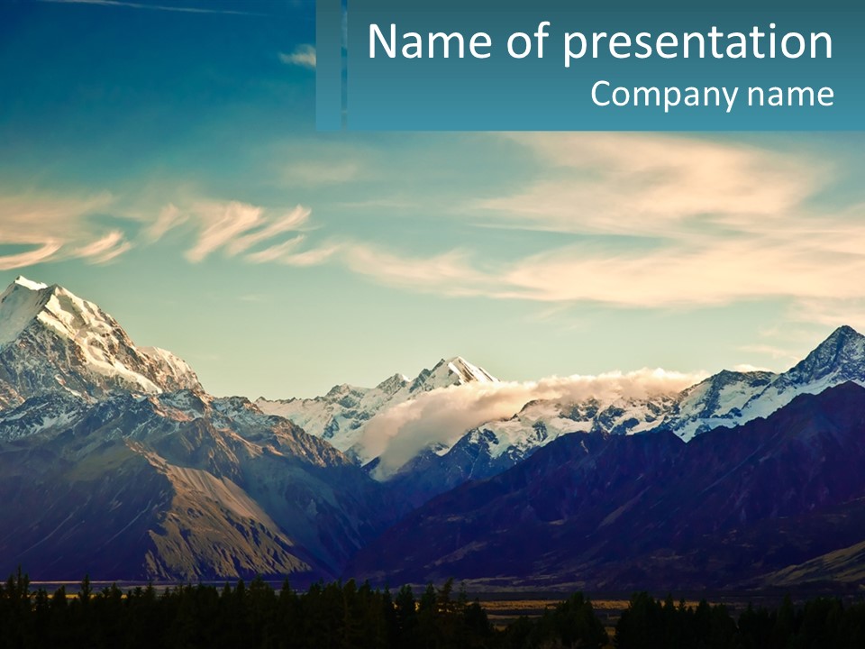 Zealand Horizontally Outside PowerPoint Template