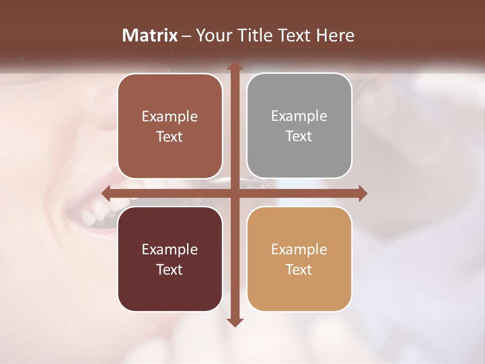 Tools Mirror Female PowerPoint Template