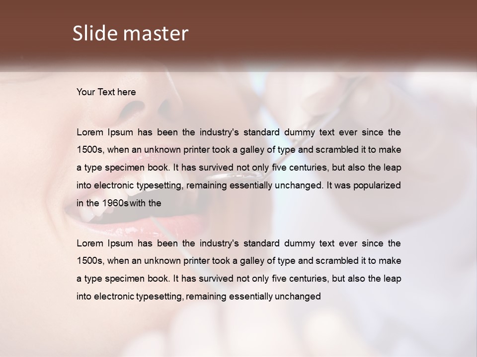 Tools Mirror Female PowerPoint Template